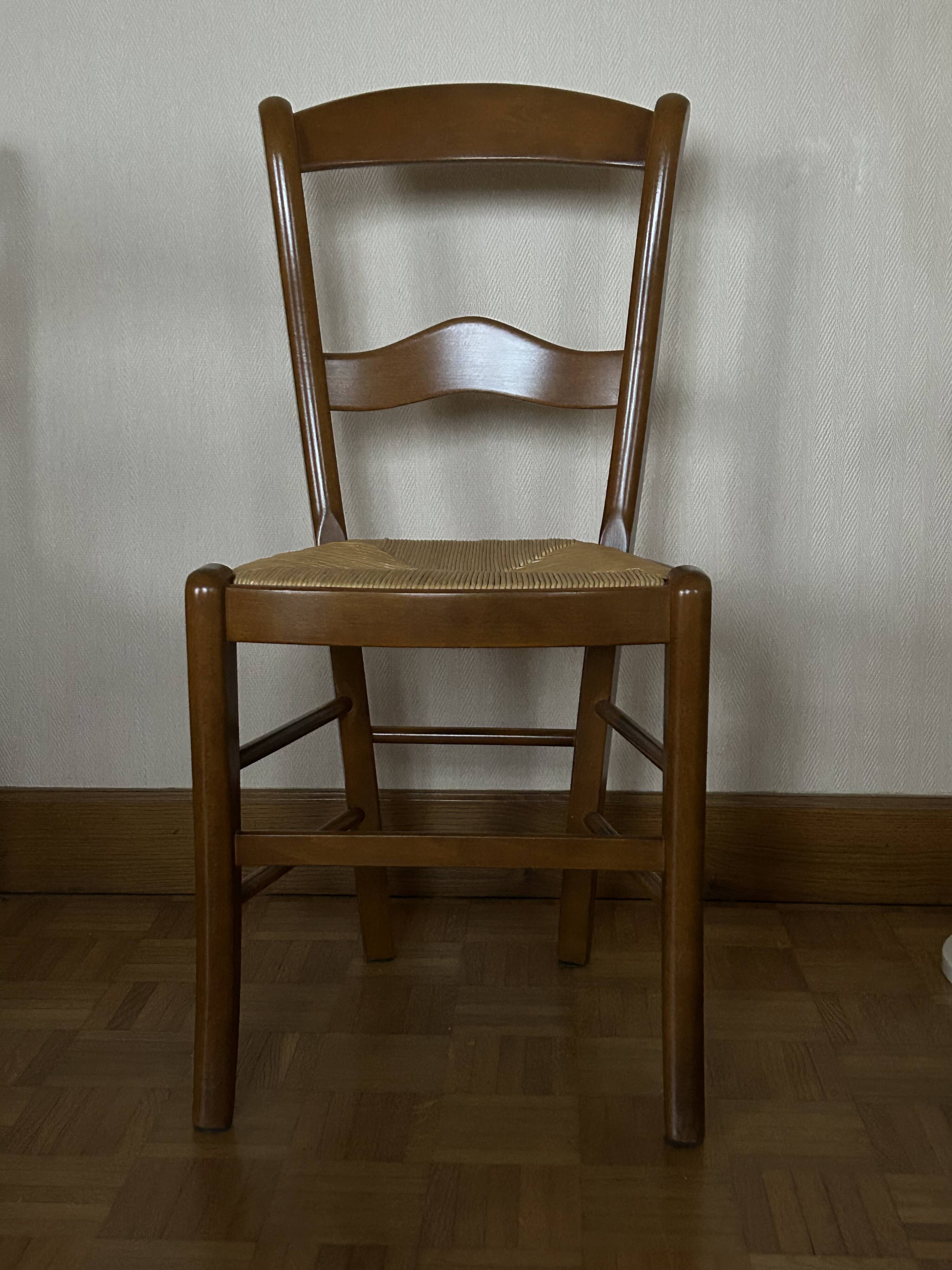 Cherry wood dining chairs