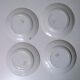 8 flat plates Moulin des Loups model red stone