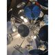 Handmade Hammered Sputnik Chandelier in Kromo Discs Italian Made