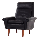 Leather armchair, 1970s design