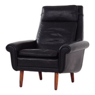 Leather armchair, 1970s design