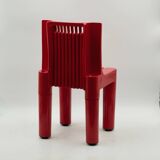 Vintage Red Kartell Child Chair by Sapper & Zanuso, Playful 1960s Italian D