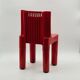 Chaise enfant rouge vintage Kartell par Sapper & Zanuso, style italien ludique des années 1960.