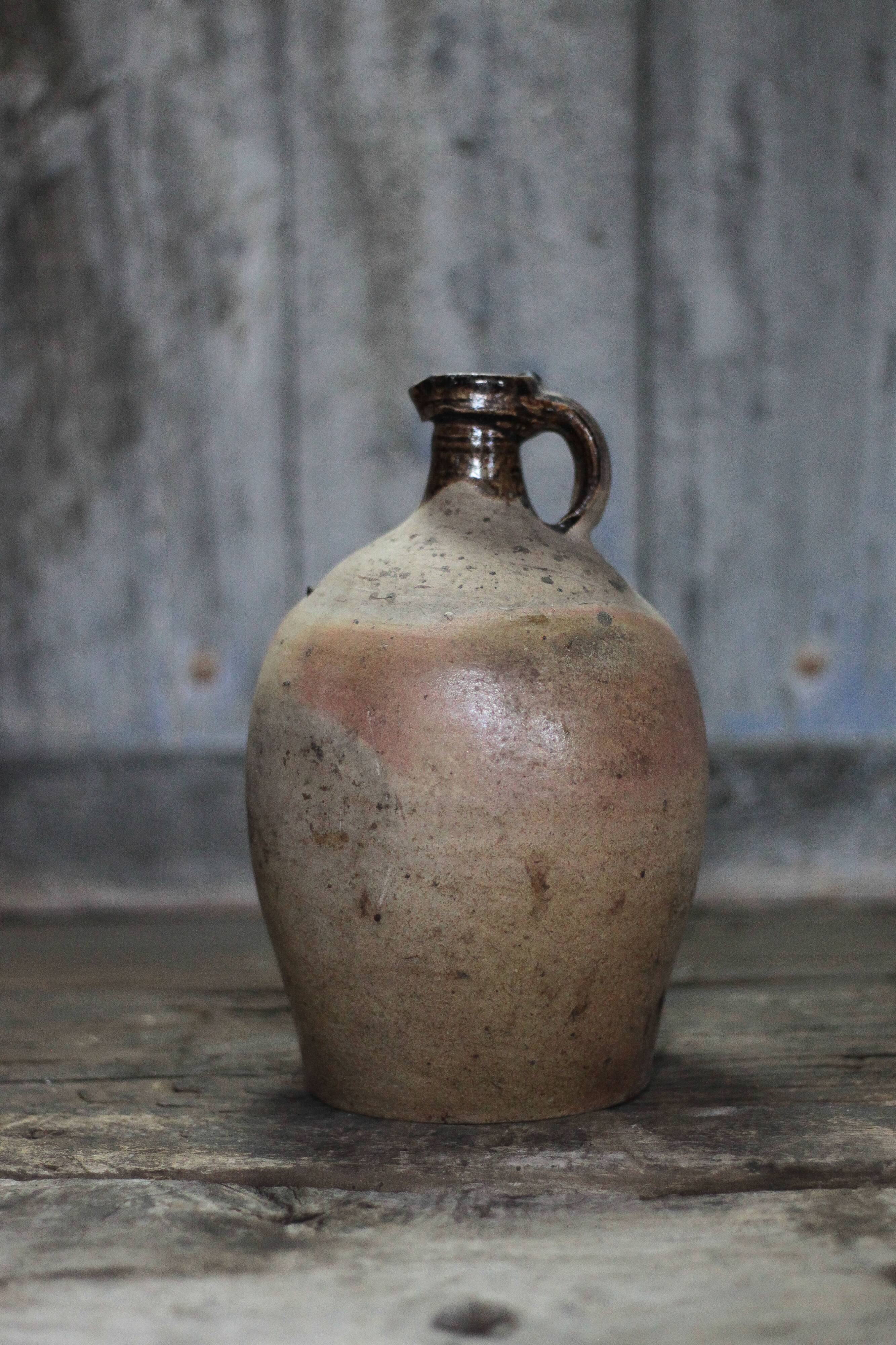 Antique handled pot, antique pot, handled jar, interior decoration.