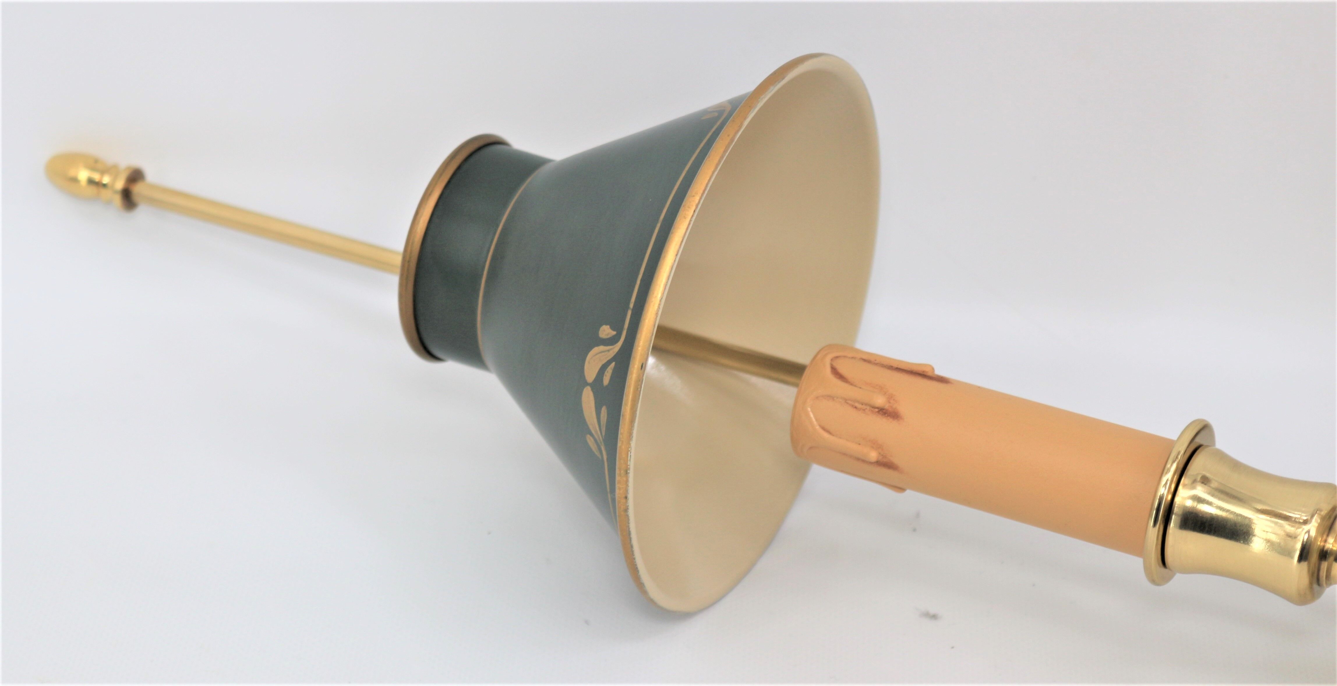 Bottled water bottle in the style of empire bronze conical lampshade