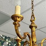 Small gilded bronze chandelier