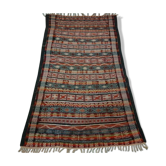 Tapis kilim berbère vintage 1970's 145x250cm