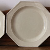 Set of 6 plates in Chantilly faience
