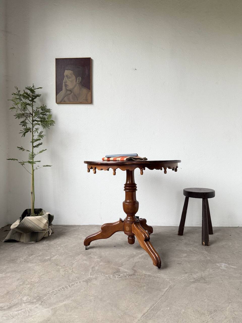Biedermeier console or side table, 19th century.