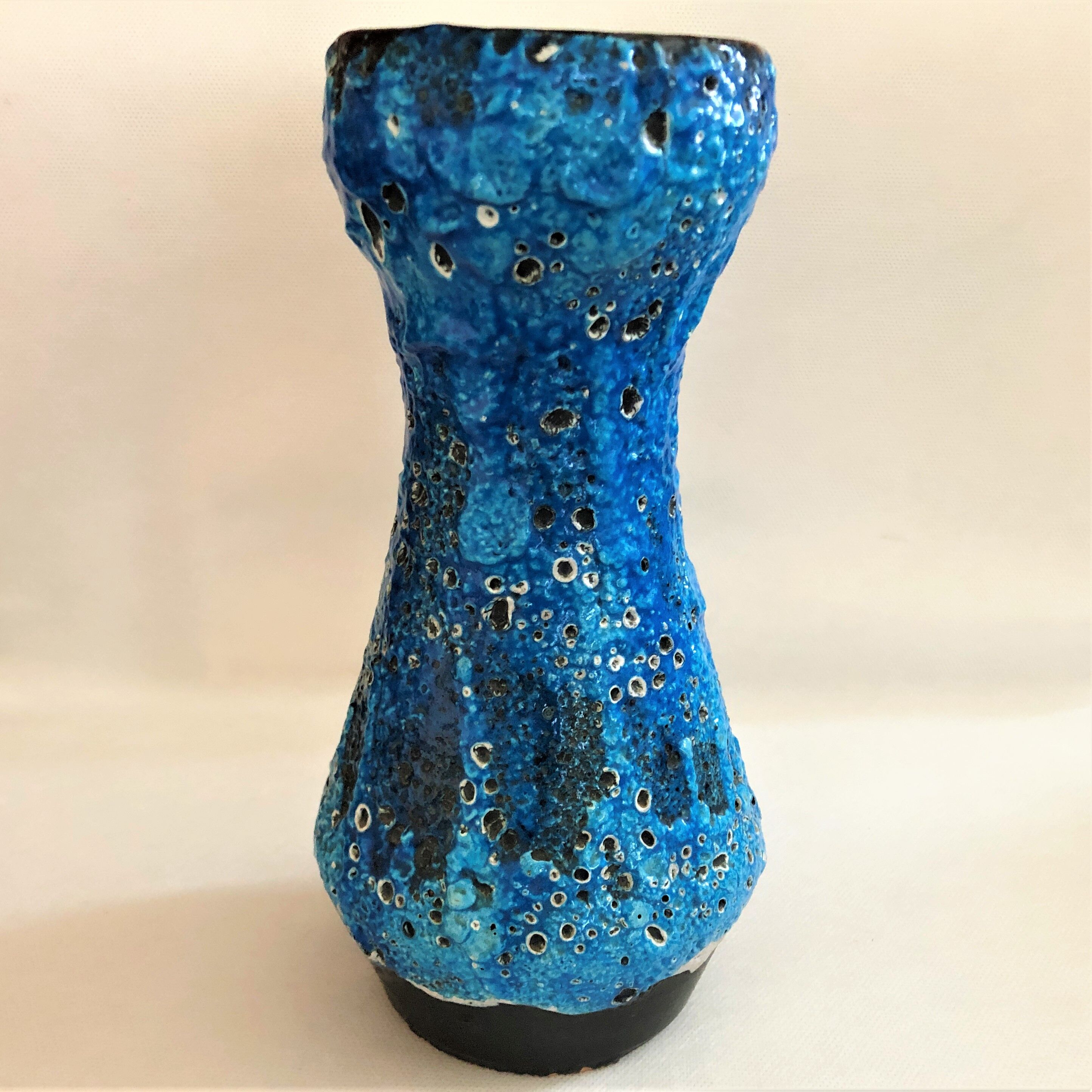 Vintage Seafoam Blue Artisan Vase