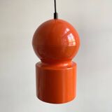 Mid century orange hanging lamp