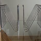 Pair of magazine or vinyl racks Z François Arnal