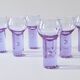 6 Chameleon Aperitif Glasses Sergio Asti, Arnolfo Di Cambio, Italy 1970