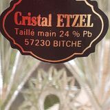 Champagne bucket in crystal of Lorraine