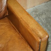 Three-seater leather sofa Viscount William Halo Timothy Oulton