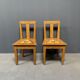 Set of 2 painted Swedish chairs