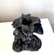 Black panther Art Deco candlestick