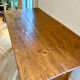Old farmhouse table in solid oak with a drawer.