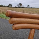Set of 4 solid organic chairs