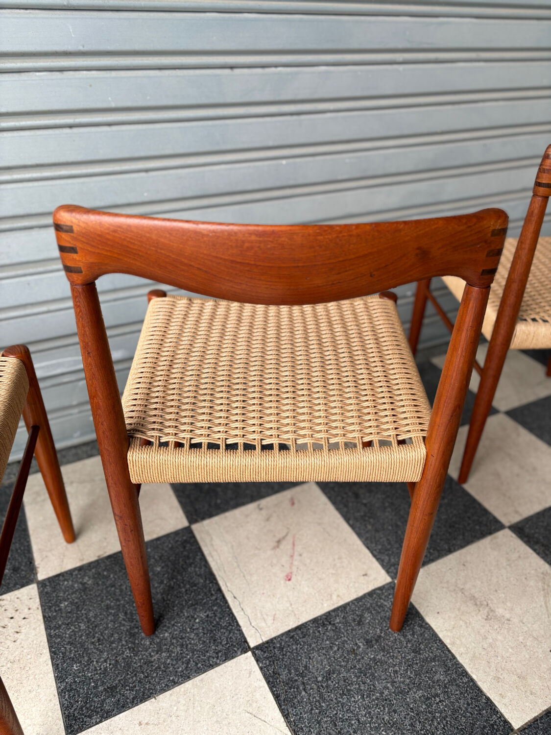 Set of 4 chairs by H.W. Klein for Bramin