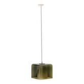 Plafonnier/suspension en verre scandinave du milieu du siècle par Carl Fagerlund pour Orrefors, années 1960