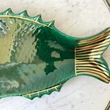 Fish dish in green and golden slurry 50s