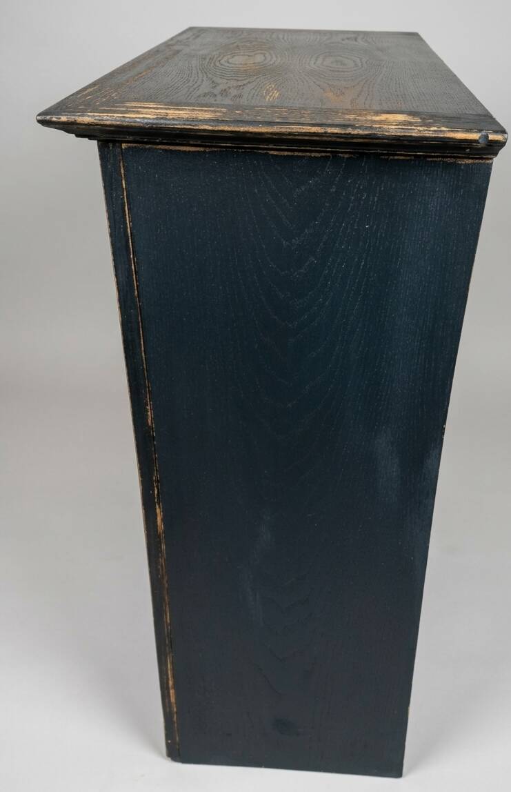 Grand buffet/Patinated black sideboard reinterpreted by Bois de Kan'ell