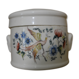 Blue bird pot Sarreguemines