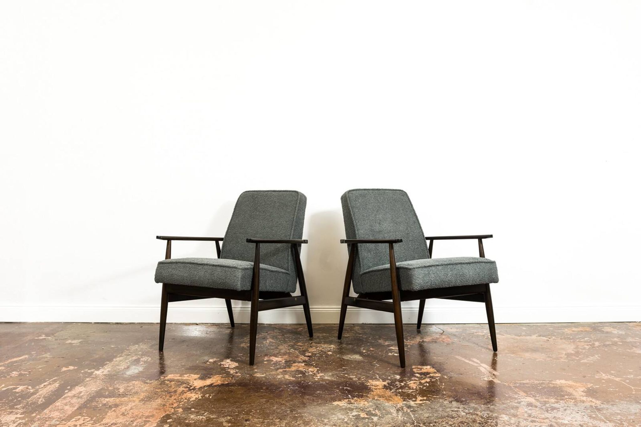 Vintage Armchairs Designed By H. Lis, Poland, 1960's, Set Of 2