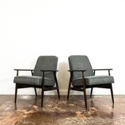 Vintage Armchairs Designed By H. Lis, Poland, 1960's, Set Of 2