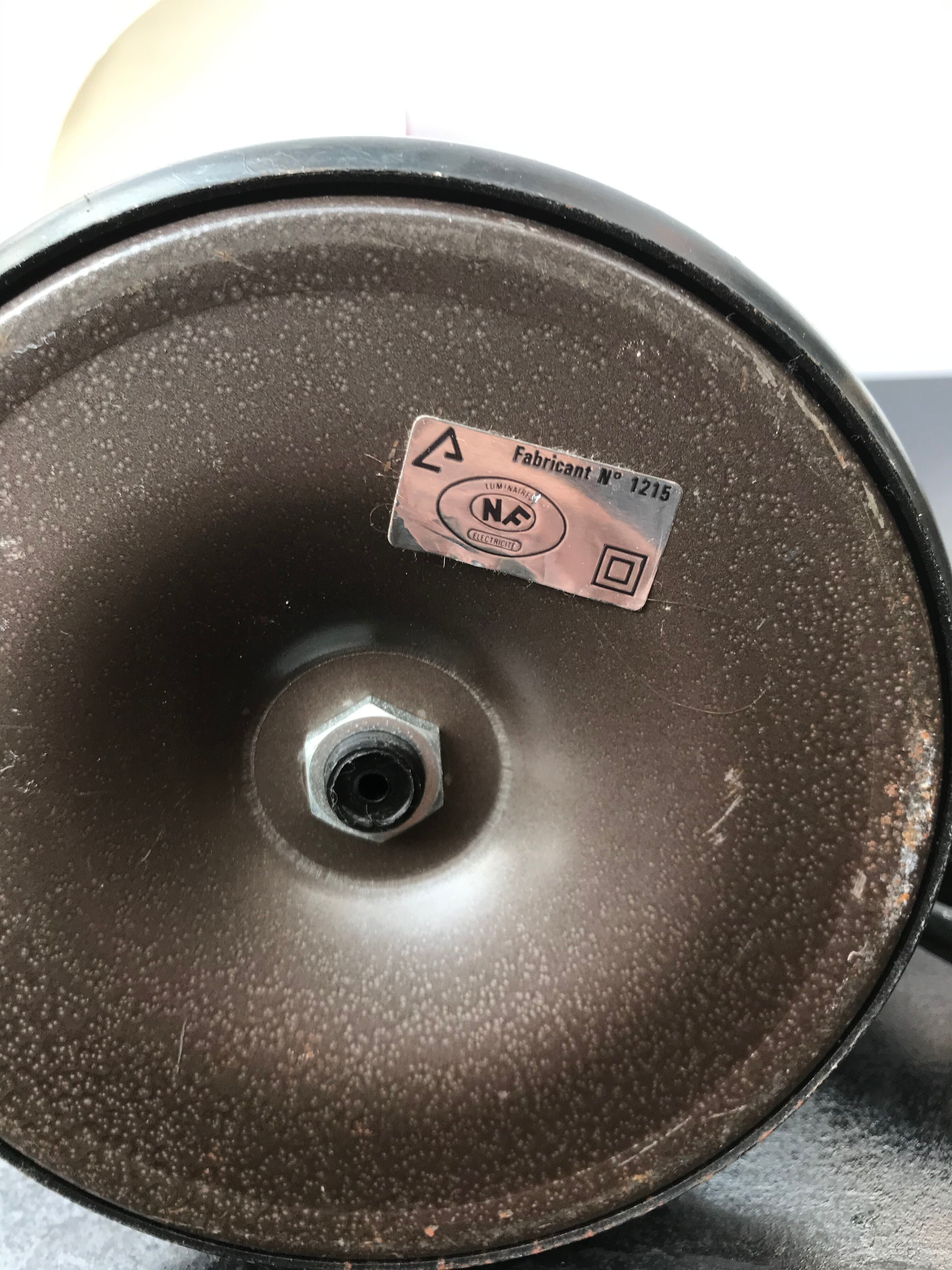 Office lamp Aluminor red metal