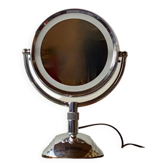 Backlit swivel makeup mirror in chrome metal - Babyliss M35