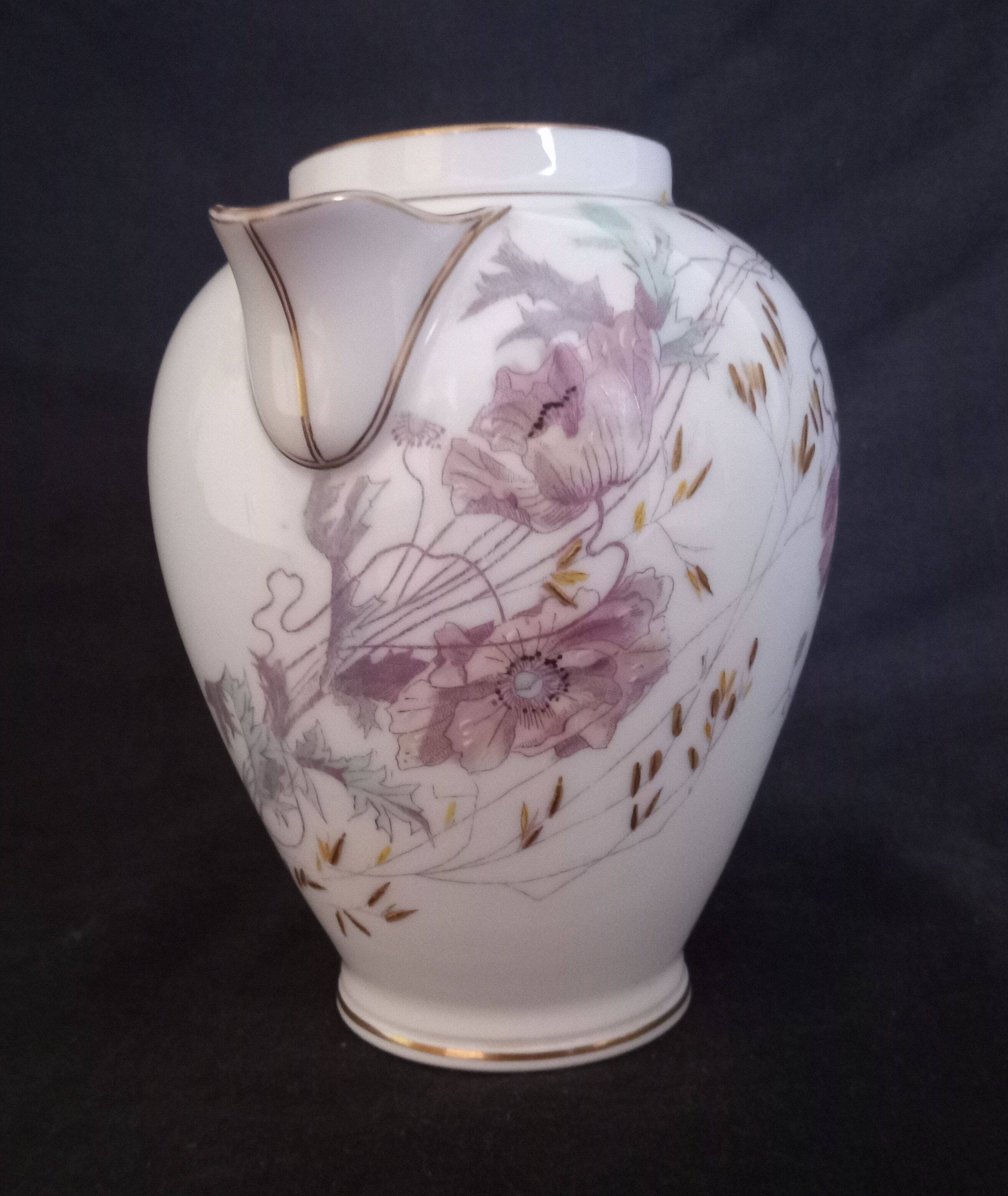 Art Nouveau coffee service for 8 people in Paris porcelain