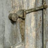 Pair of old shutters
