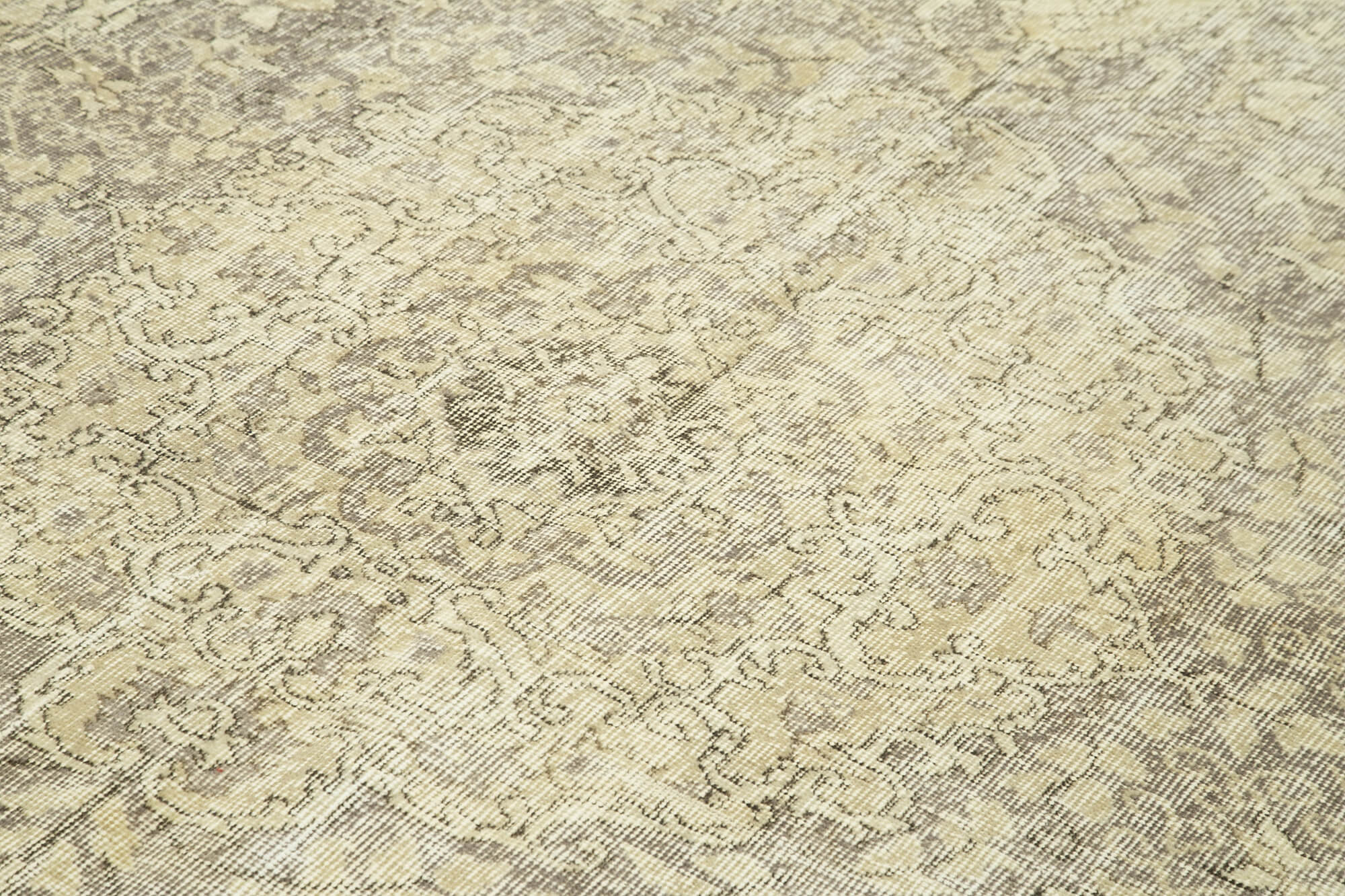 Handwoven Antique Anatolian Beige Rug 193 cm x 298 cm - 38951