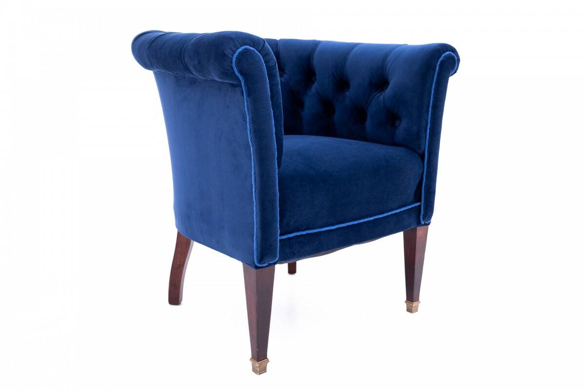 Antique armchair, Northern Europe, early 20th century. After renovation.
