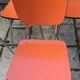 Ensemble de 6 chaises formica orange