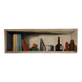 “The Bookshelf” London shelves by R Steed, oil on panel