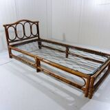 Rattan bed daybed, 1970’s