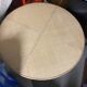 Rattan and wood dining table