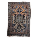 Handmade antique Caucasian Shirvan rug 126cm x 191cm, 1900s
