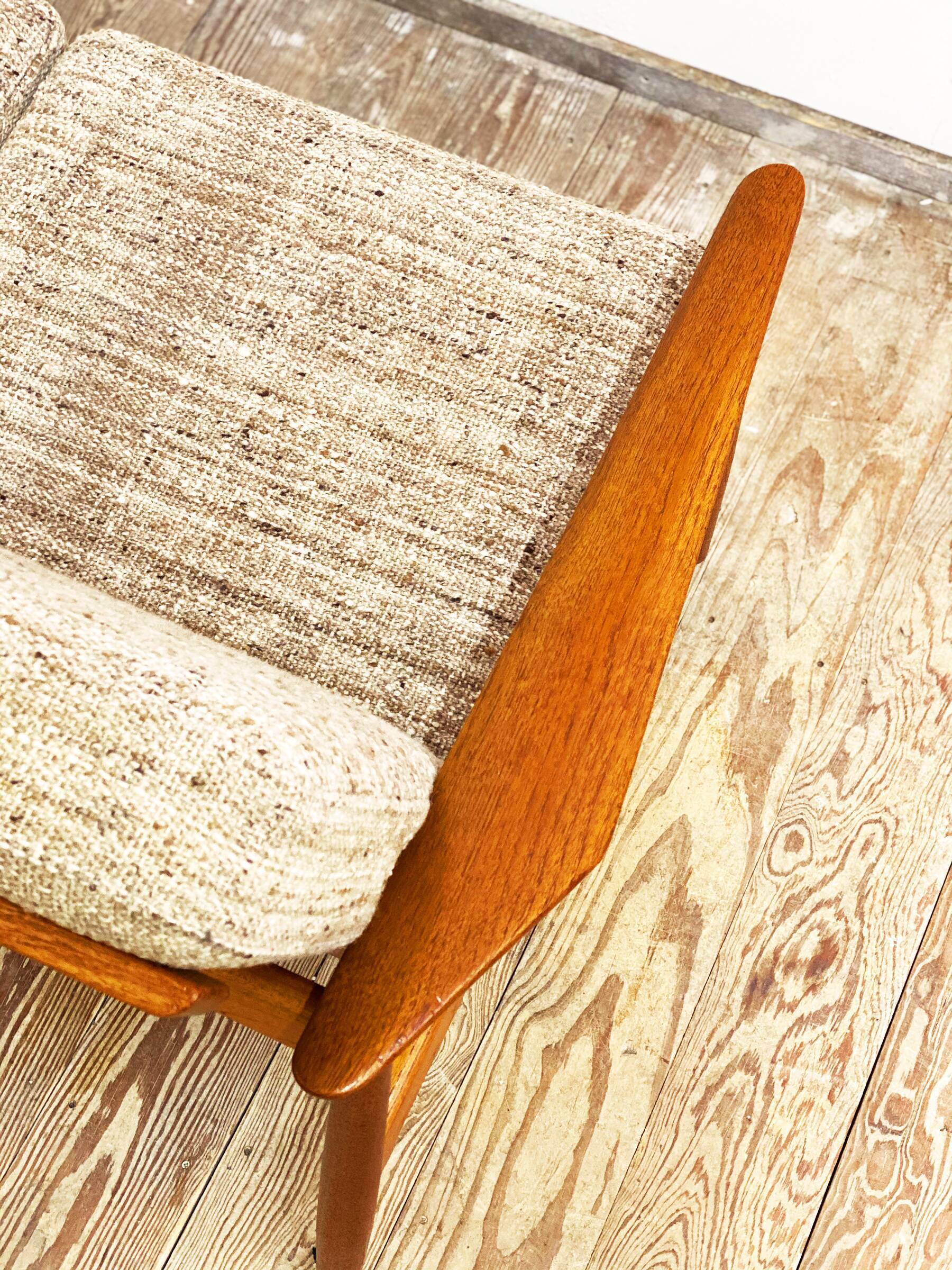 Mid century teak two-seater sofa by Arne Vodder for France and Son, Denmark, 1950s