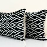 Matching Ikat Velvet Pillow Cover