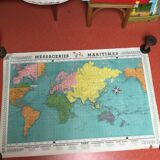 Carte des messageries maritimes