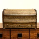LARGE OAK ORGANIZER, VINTAGE