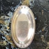 Silver metal basket dimension: height -5cm- width -34cm- depth -20cm-