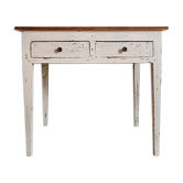 Old wooden table 2 drawers