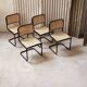 4 chairs Cesca b32 by Marcel Breuer