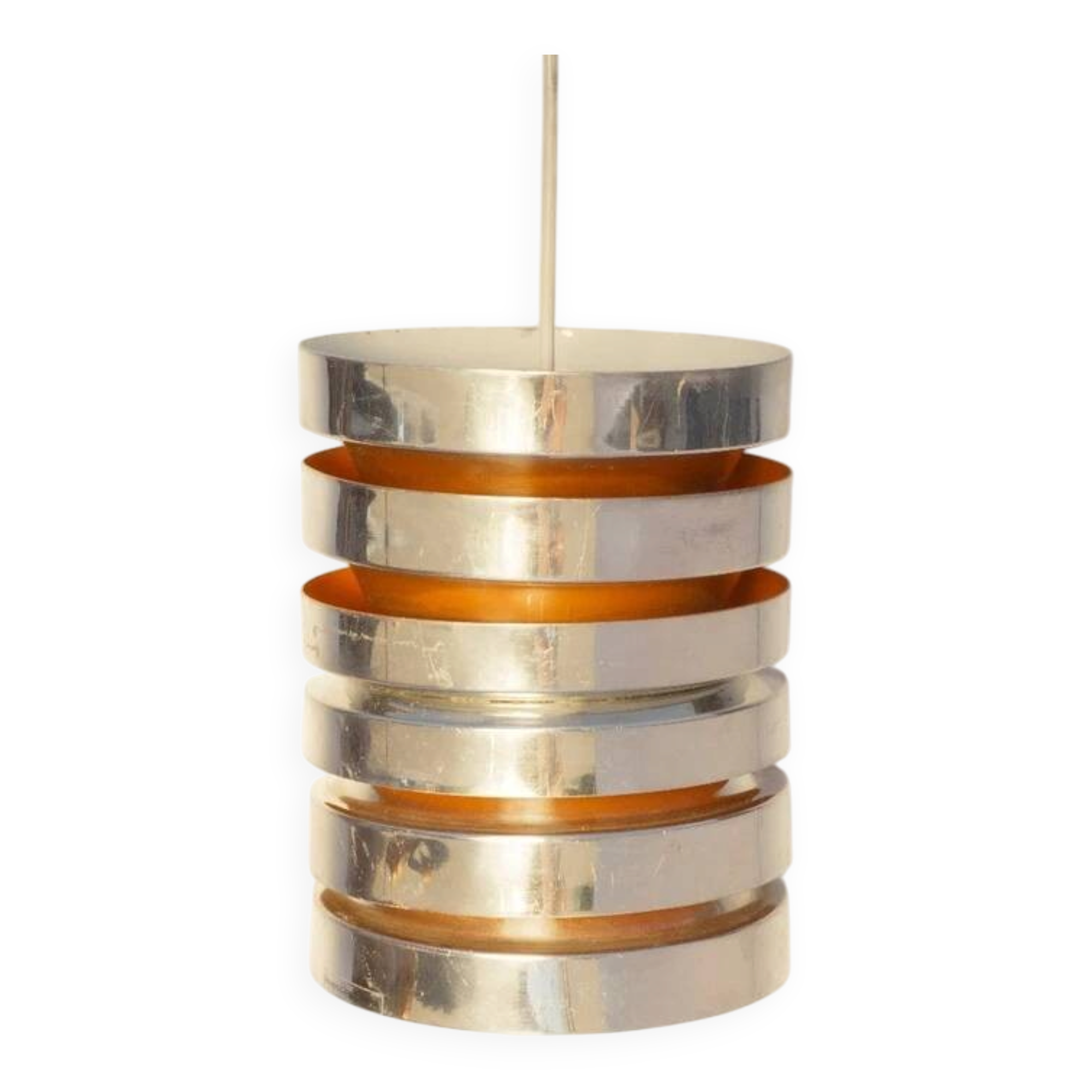 Suspension with overlapping rings by Carl Thore Granhaga Metallindustri, 1970s