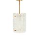 Mid-Century Scandinavian Crystal Glass & Brass Ceiling Light by C.Fagerlund